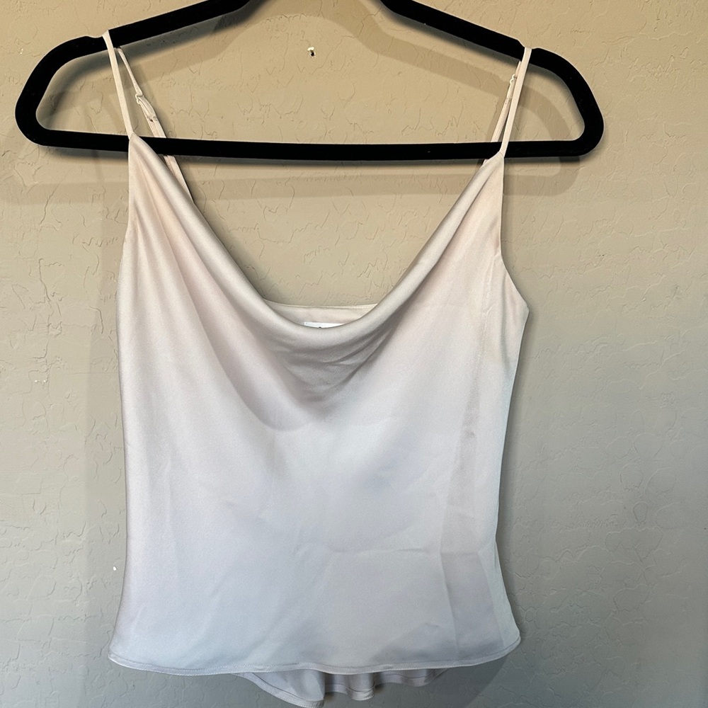 Babaton Cream Satin Top